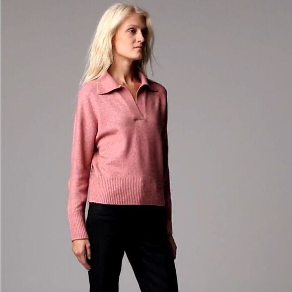 Simply Vera Wang Luxe Cashmere Blend Pullover Polo Sweater Sz XS NEW - Picture 3 of 12